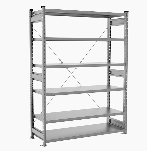 Стеллаж полочный СТ-031 2491x1366x300 (6 полок) нагрузка 200 кг